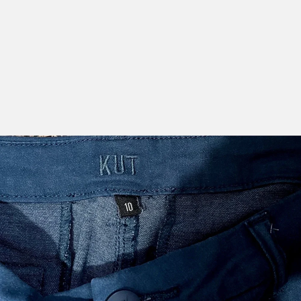 Kut from the Kloth Womens Navy Blue Trouser Shorts Stretch Size‎ 10 Preppy Chino